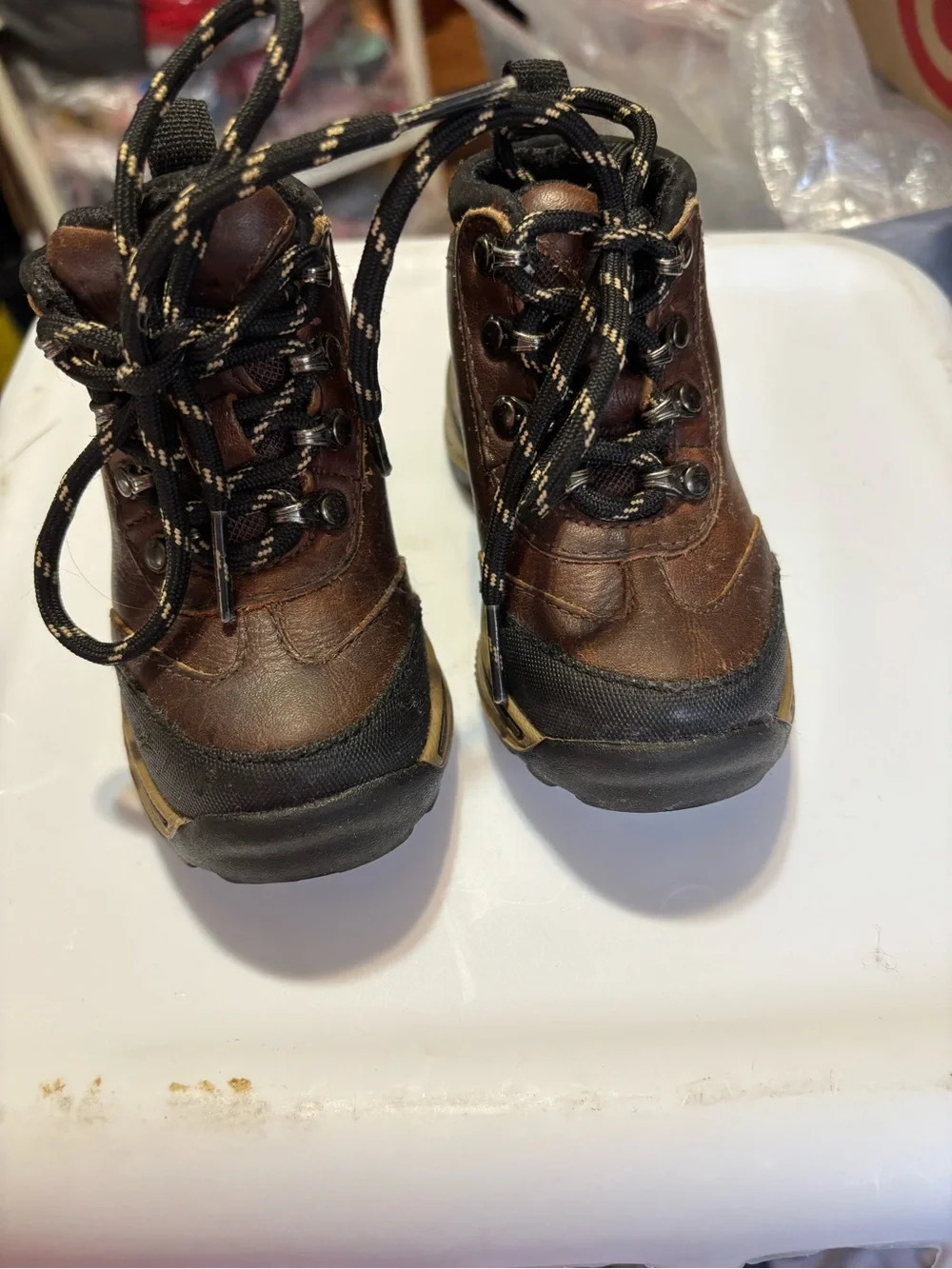 Timberland Boots Toddler 5 dark brown hiking boots